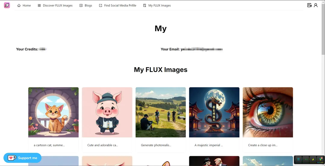 Mes images Flux